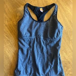 grey and black lucy athletic tank - size M